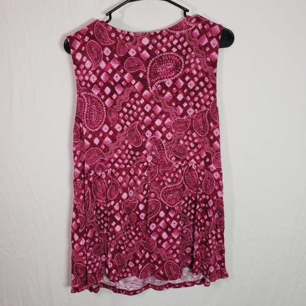 Style & Co Women’s Pleated V-Neck Blouse Large Casual Top Shirt - Picture 7 of 7